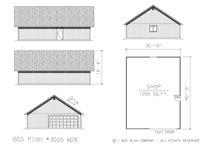Plan # 3005m28 Floor Plan