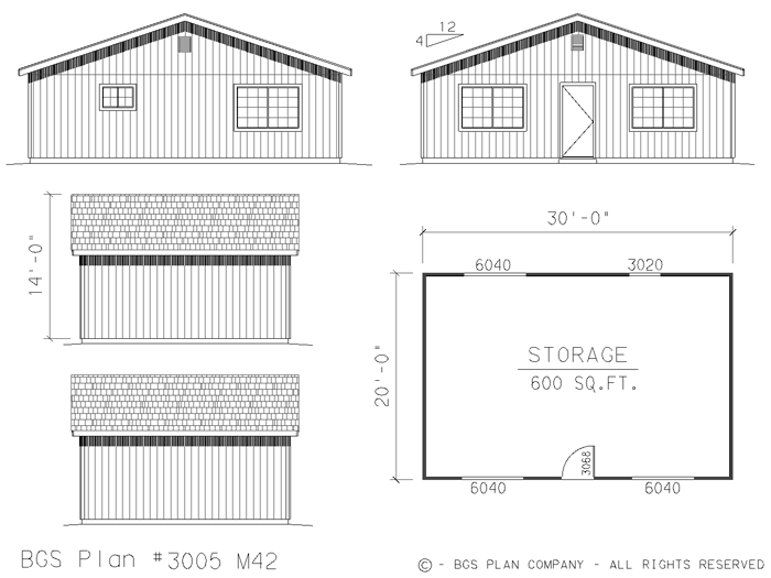 Plan # 3005m42 Floor Plan