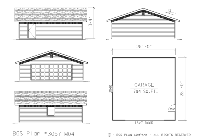 Plan # 3057m04 Floor Plan