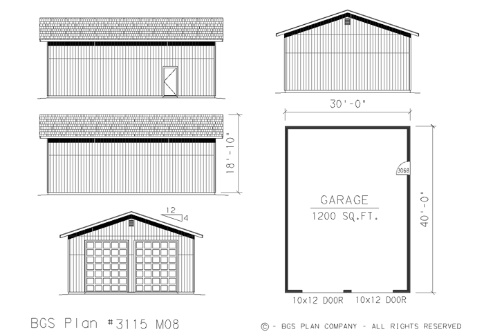Plan # 3115m08 Floor Plan