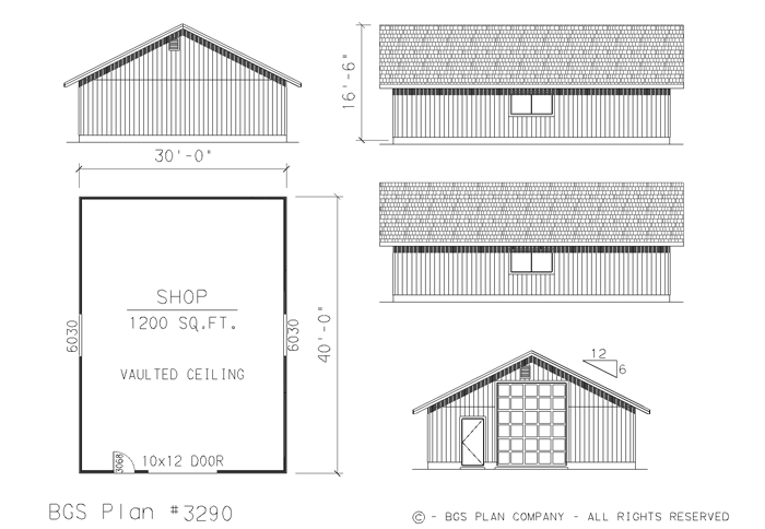Plan # 3290 Floor Plan