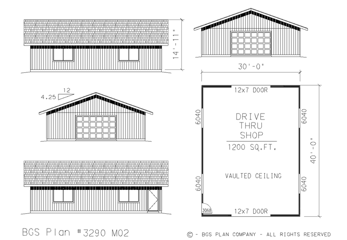 Plan # 3290m02 Floor Plan