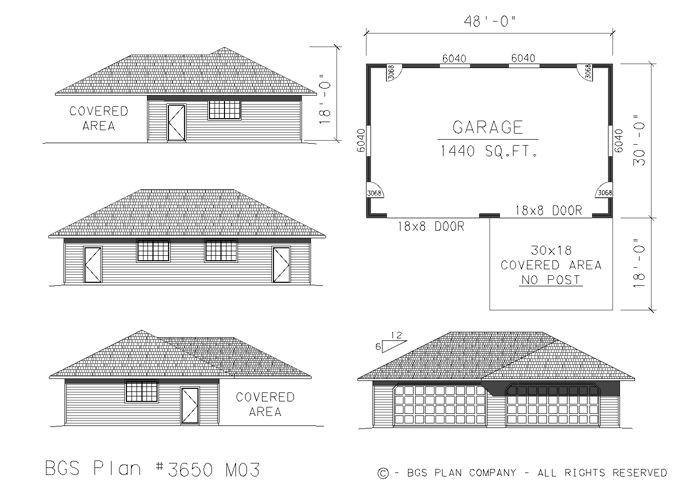 Plan # 3650m03 Floor Plan