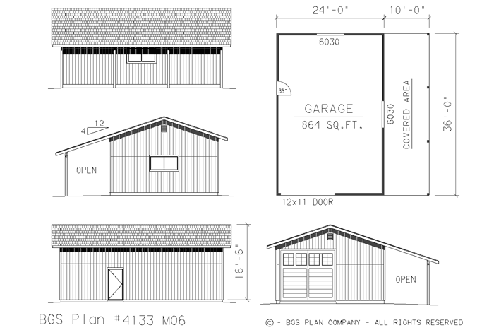 Plan # 4133m06 Floor Plan