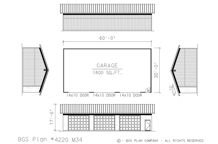 Plan # 4220m34 Floor Plan