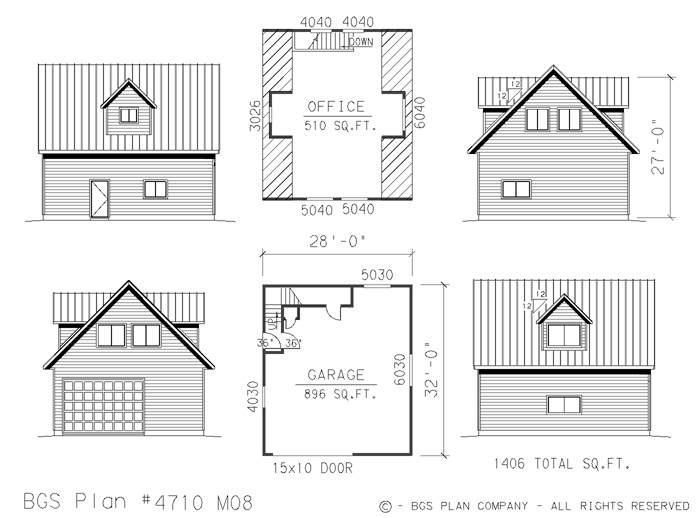 Plan # 4710m08 Floor Plan
