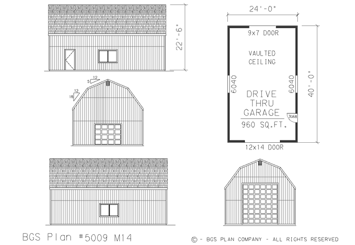 Plan # 5009m14 Floor Plan