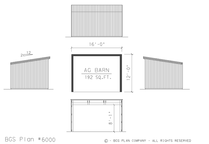 Plan # 6000 Floor Plan