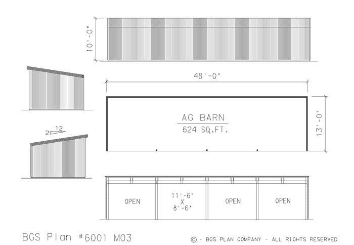 Plan # 6001m03 Floor Plan