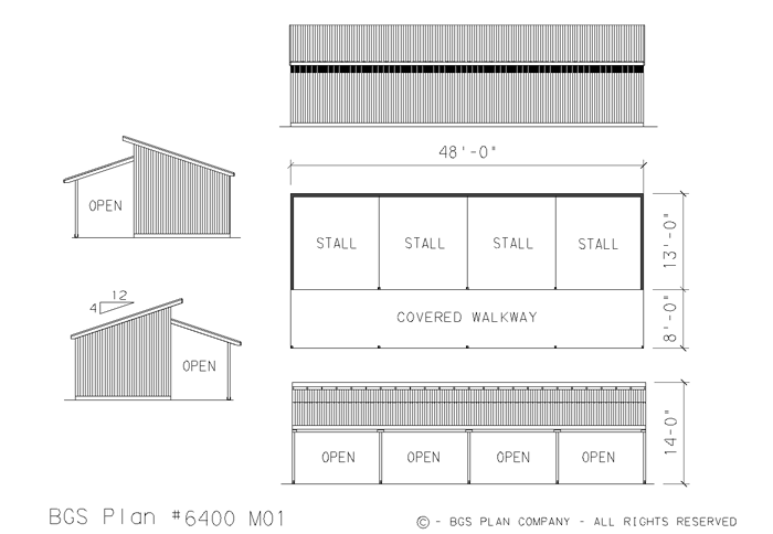 Plan # 6400m01 Floor Plan