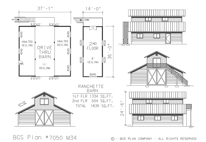 Plan # 7050m34 Floor Plan