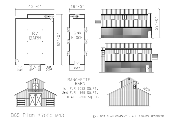 Plan # 7050m43 Floor Plan