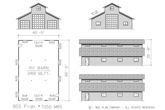 Plan # 7050m85 Floor Plan