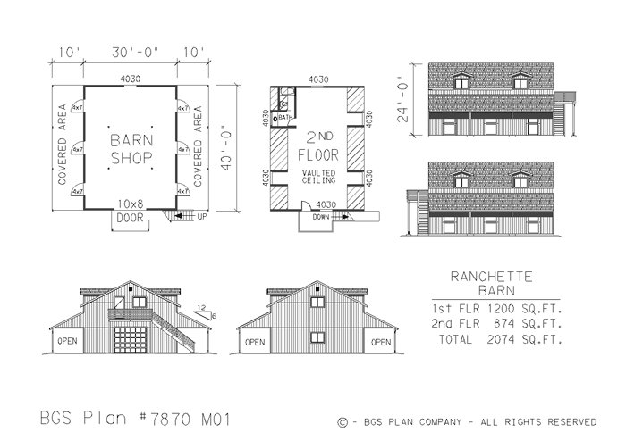 Plan # 7870m01 Floor Plan