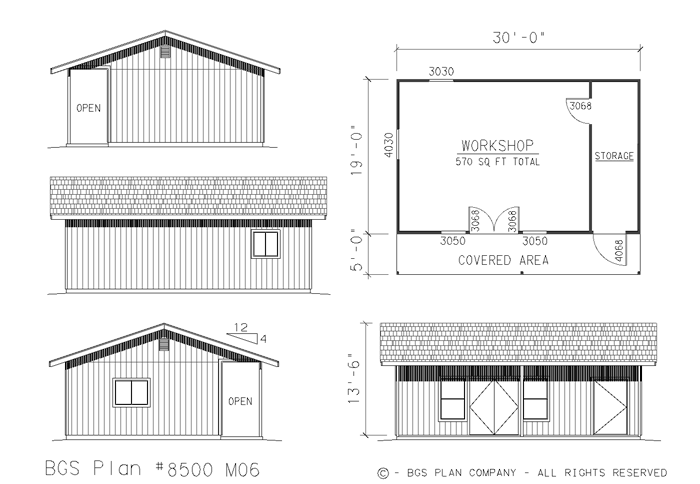 Plan # 8500m06 Floor Plan
