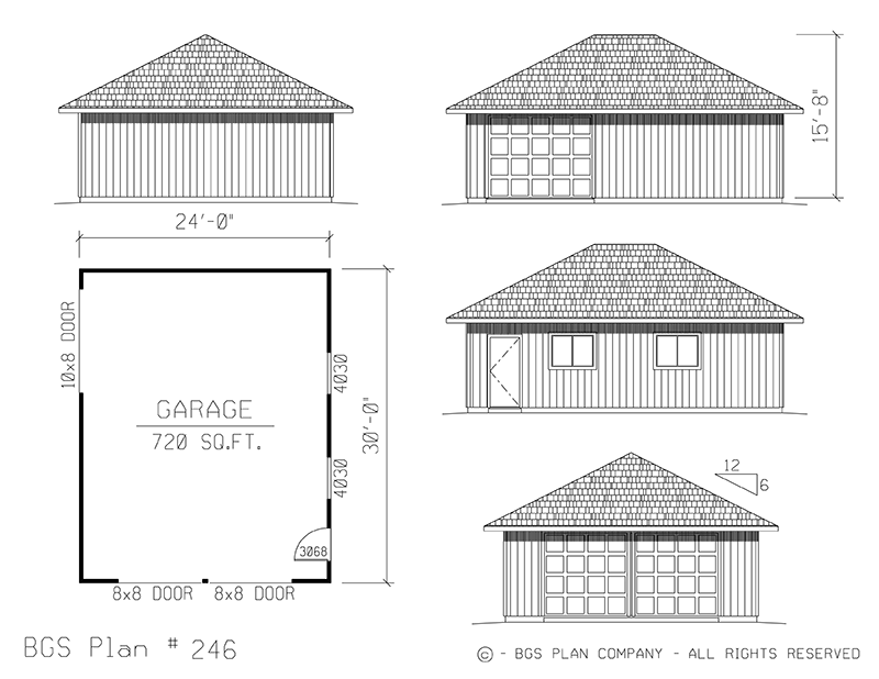 Plan # 246 Floor Plan