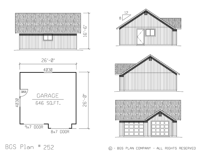 Plan # 252 Floor Plan