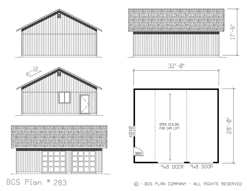 Plan # 283 Floor Plan