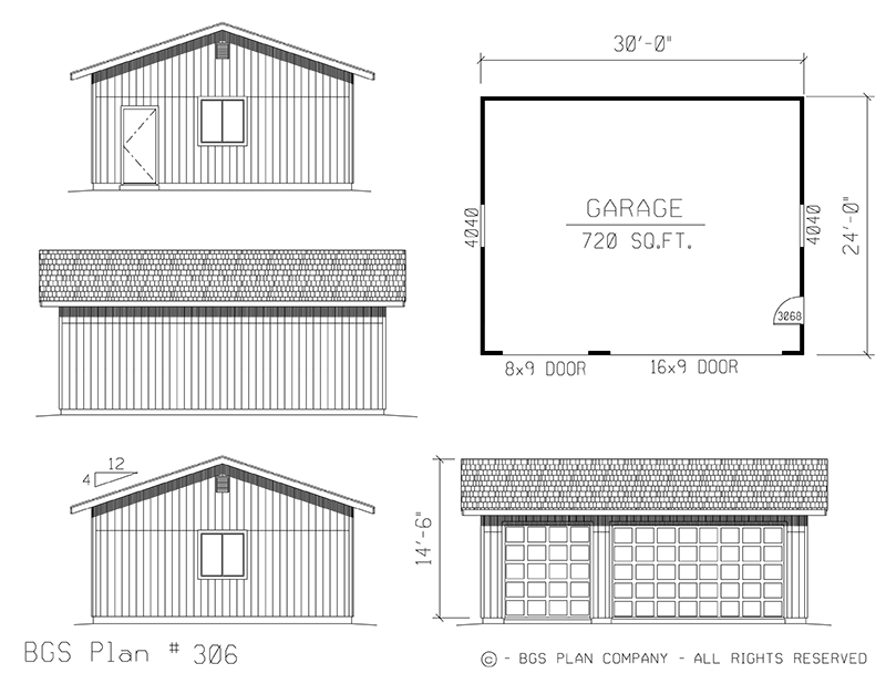 Plan # 306 Floor Plan