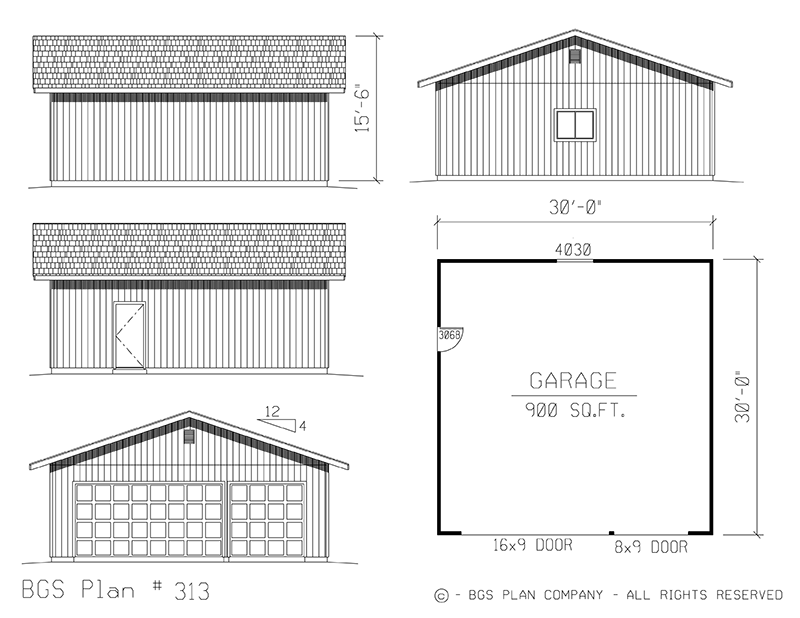 Plan # 313 Floor Plan