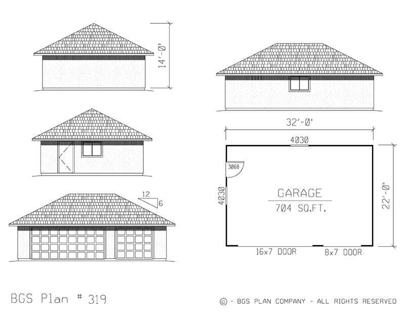Plan # 319 Floor Plan