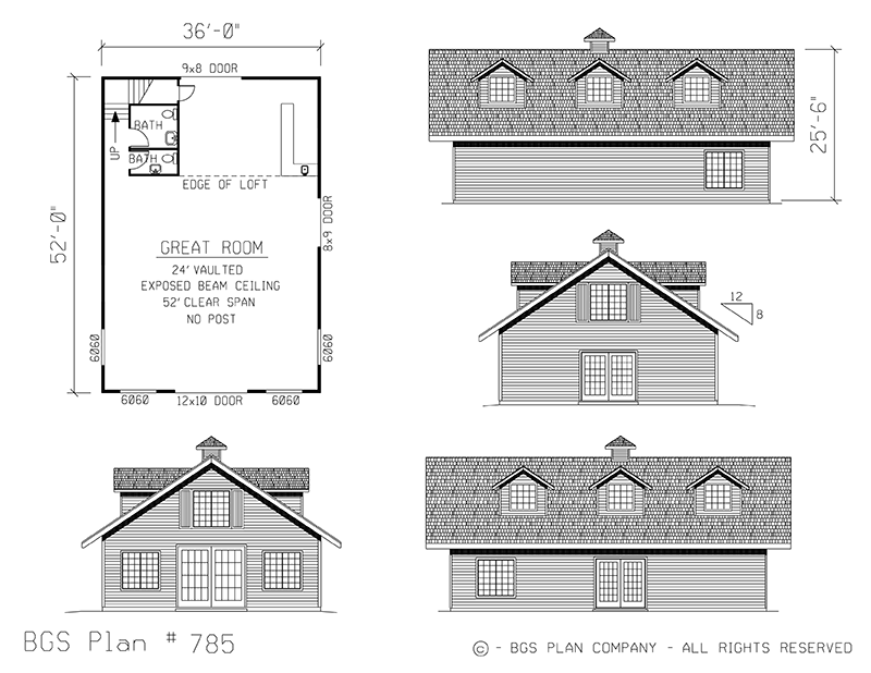 Plan # 785 Floor Plan