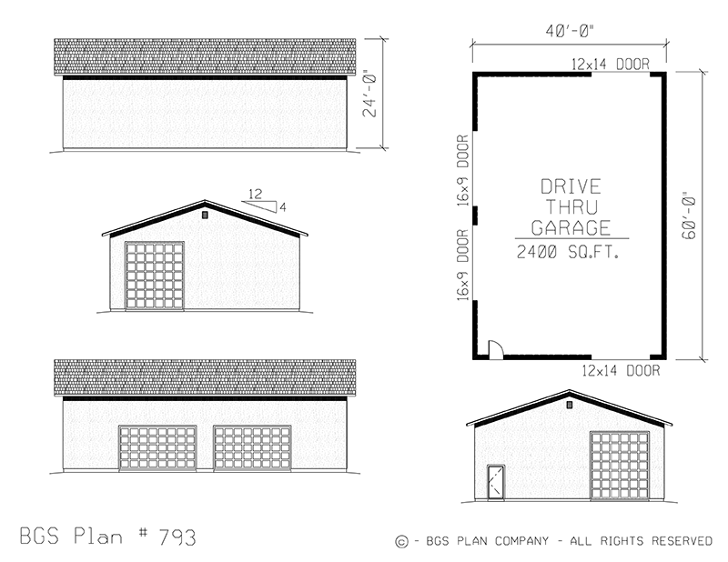 Plan # 793 Floor Plan