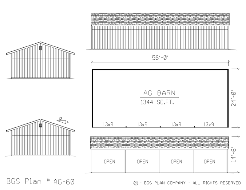Plan # AG-60 Floor Plan